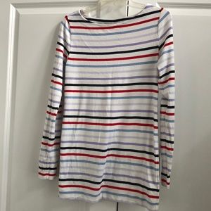 LS striped maternity top